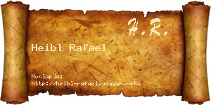 Heibl Rafael névjegykártya